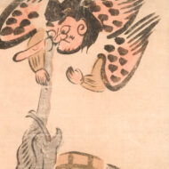 大津絵「天狗と象」0