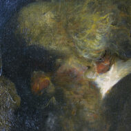 鴨居玲「村の神父さん」0