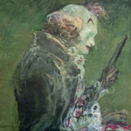 鴨居玲「化粧」0