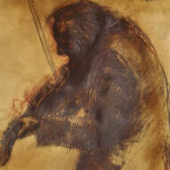 鴨居玲 「バイオリン弾き」0-5