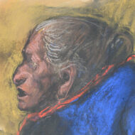 鴨居玲「ローマのおばあさん」0