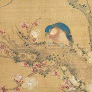 実斎（子穎）｢梅に四十雀（しじゅうから）｣0
