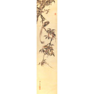 「桃に綬帯鳥図」