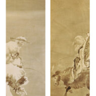 高田敬輔「太公望・老子出関図（双幅）」0_1