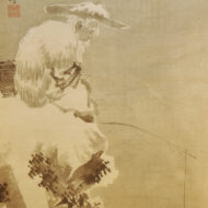 「太公望・老子出関図（双幅）」