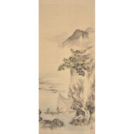 「漁夫山水図」