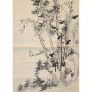 「秋景山水図」
