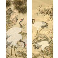 島琴陵「鶴図( 双幅)」0_1