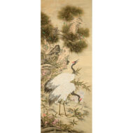 「鶴図( 双幅)」