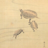 円山応挙（圓山應挙）「遊亀之図」0