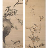 長沢芦舟（長澤蘆洲）、長沢芦鳳（長澤蘆鳳）「群雀図」0_1