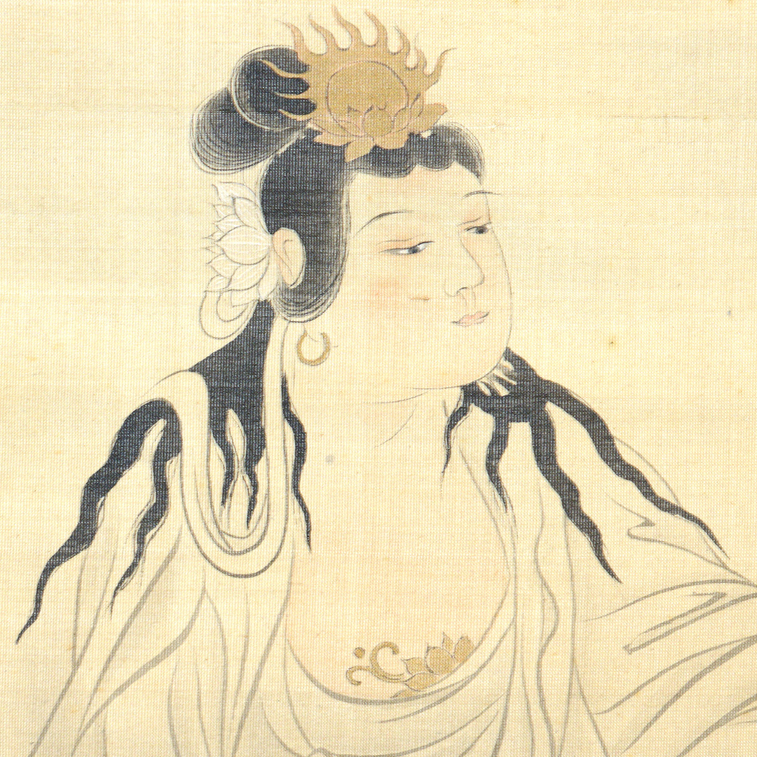 真作/貴道草衣/白衣観音図/仏掛軸/横物/人物図/掛軸☆宝船☆AJ-254 白衣観音図｣ | 【ギャラリー創・京都】 美術品の買取、販売