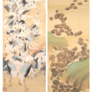 池田孤邨「百亀百鶴図（三幅対）」1_1