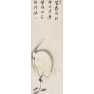 曽我蕭白「櫂に鷺図」0