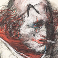 鴨居玲「道化師」0