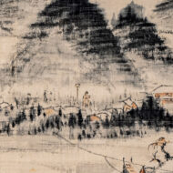 浦上玉堂「浅水橋図」0