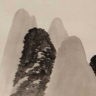 菱田春草「朝之山」0