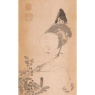 伊藤若冲「藤に鶏図-2」0