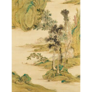 青木夙夜「春景山水図」0