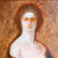 鴨居玲「婦人像」0