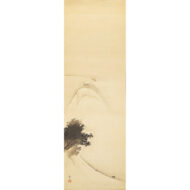 「雪中孤鹿図」