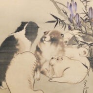長沢芦雪「狗子図」0