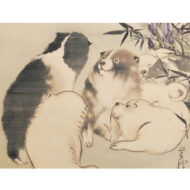 「木蓮狗子図」