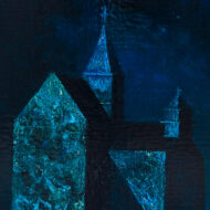 鴨居玲「村の教会」0