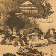 曽我蕭白「櫻閣山水図」0